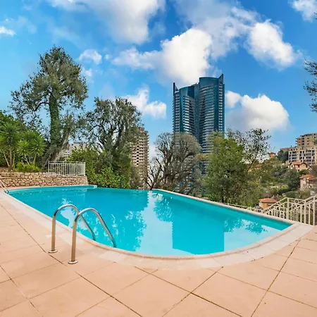 5mn Monaco - Vue Mer - Parking - Piscine - Bb *